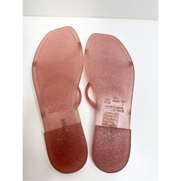 Steve Madden Sandals Womens Size 5 Pink Jelly Double Straps Slip On - Picture 8 of 8